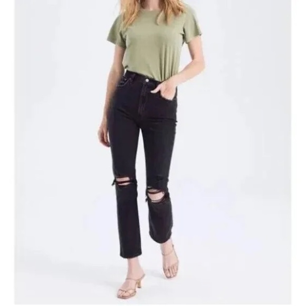 Abercrombie & Fitch Ankle Straight Ultra High Rise